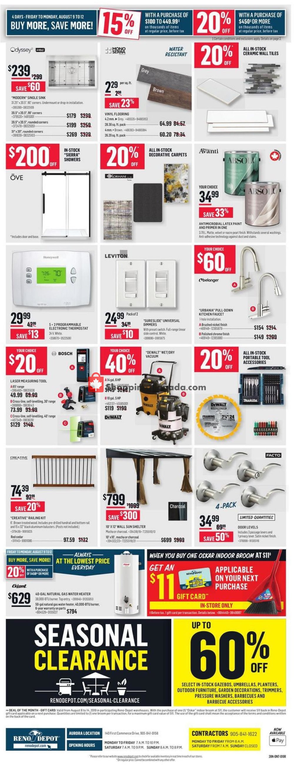 Réno Dépôt flyer from Thursday August 8, 2019 to Wednesday August 14, 2019 - page 4