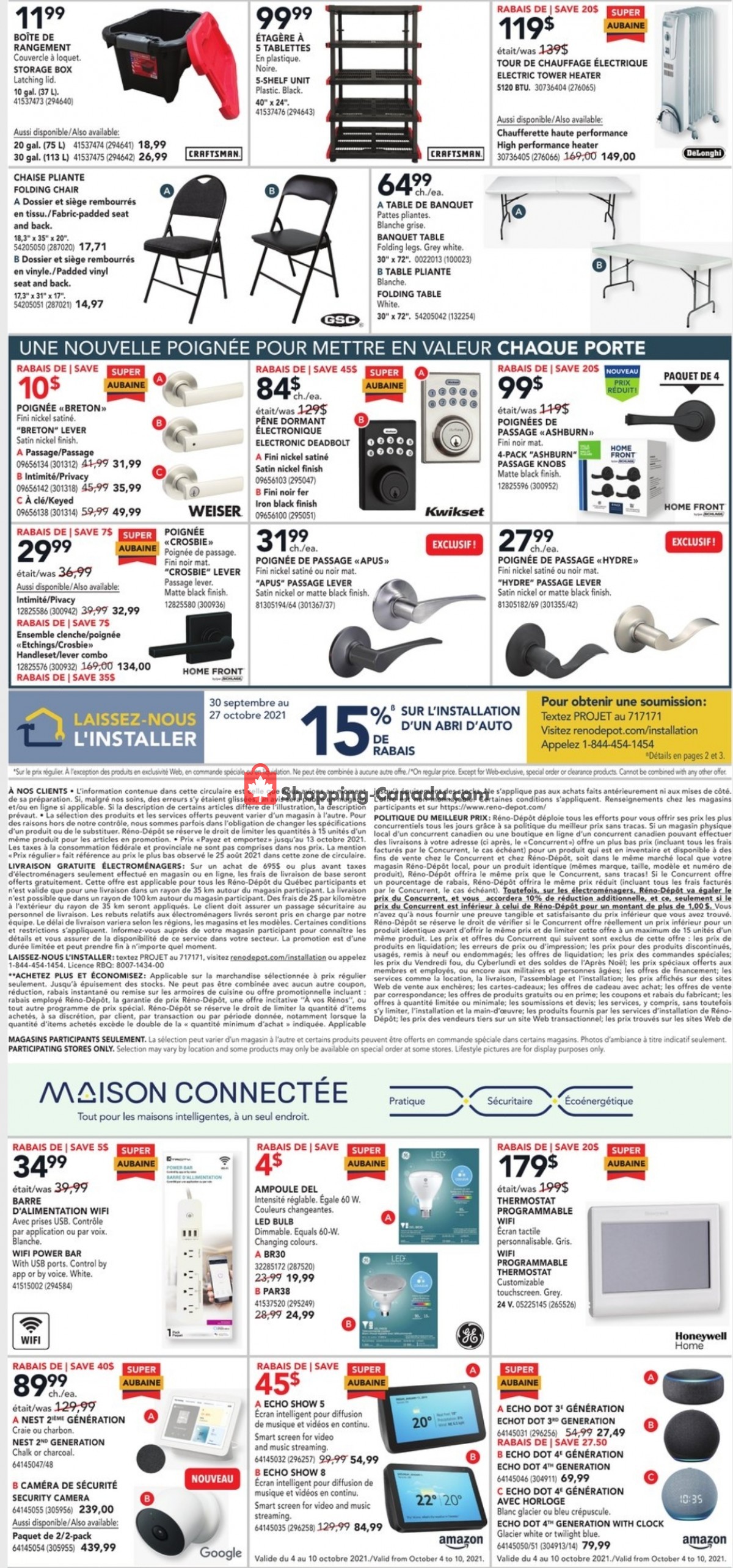 Réno Dépôt flyer from Thursday October 7, 2021 to Wednesday October 13, 2021 - page 4