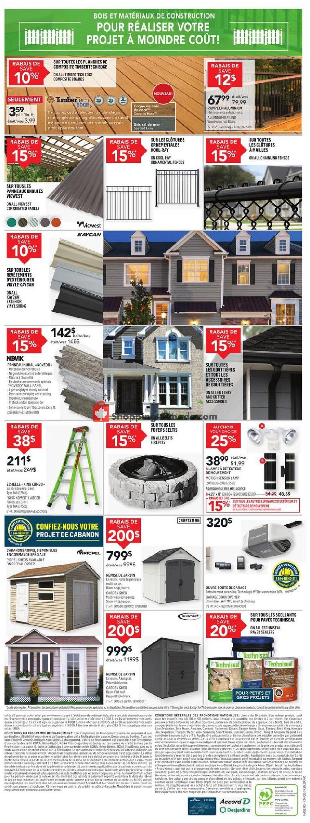 Réno Dépôt flyer from Thursday July 9, 2020 to Wednesday July 15, 2020 - page 4