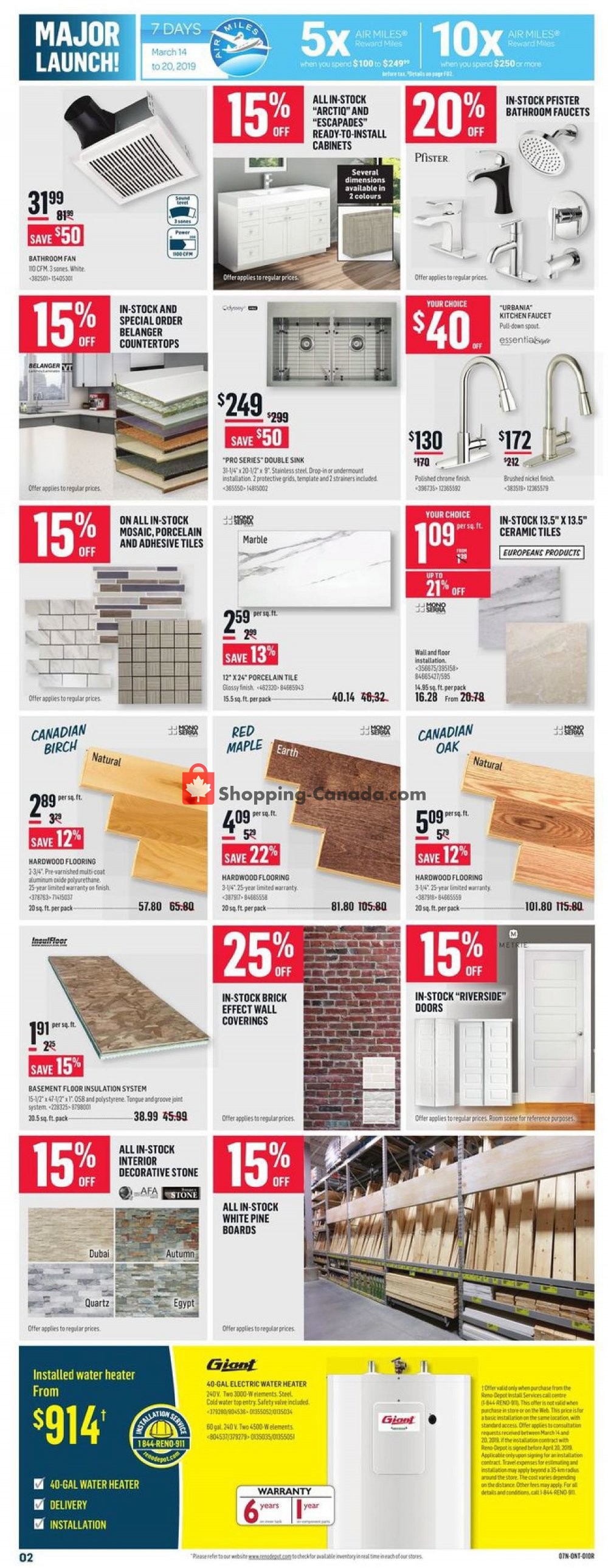 Réno Dépôt flyer from Thursday March 14, 2019 to Wednesday March 20, 2019 - page 4