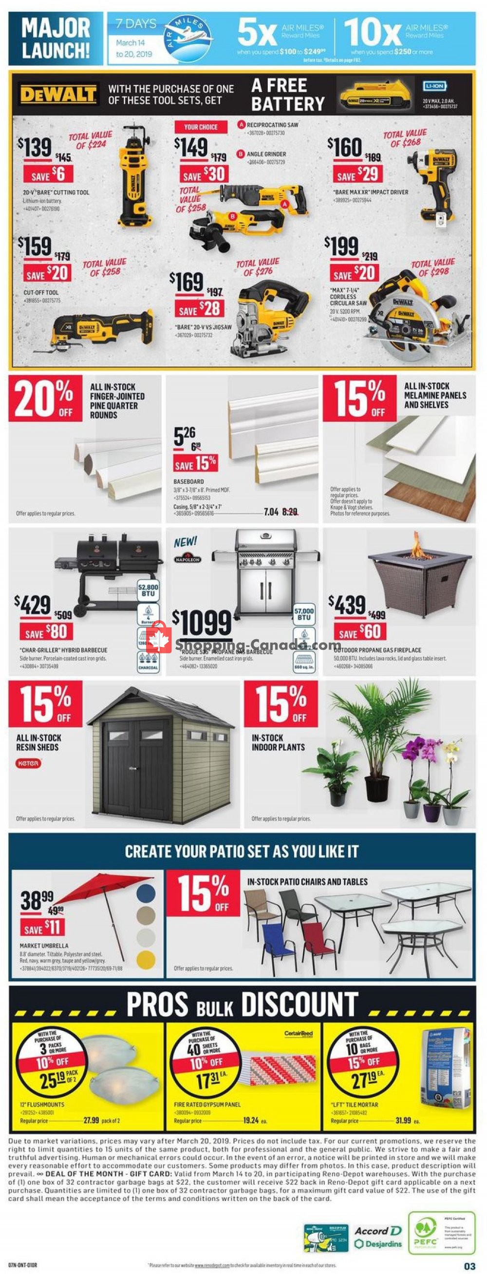 Réno Dépôt flyer from Thursday March 14, 2019 to Wednesday March 20, 2019 - page 5