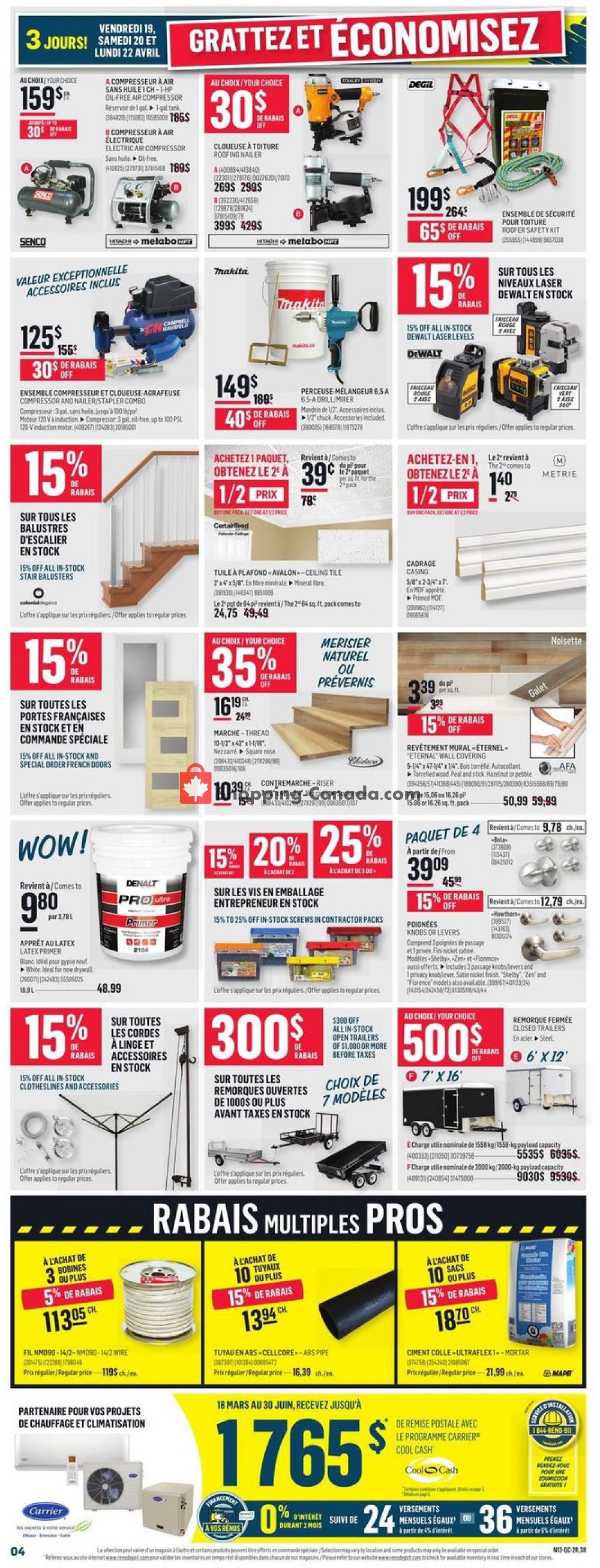 Réno Dépôt flyer from Thursday April 18, 2019 to Wednesday April 24, 2019 - page 4