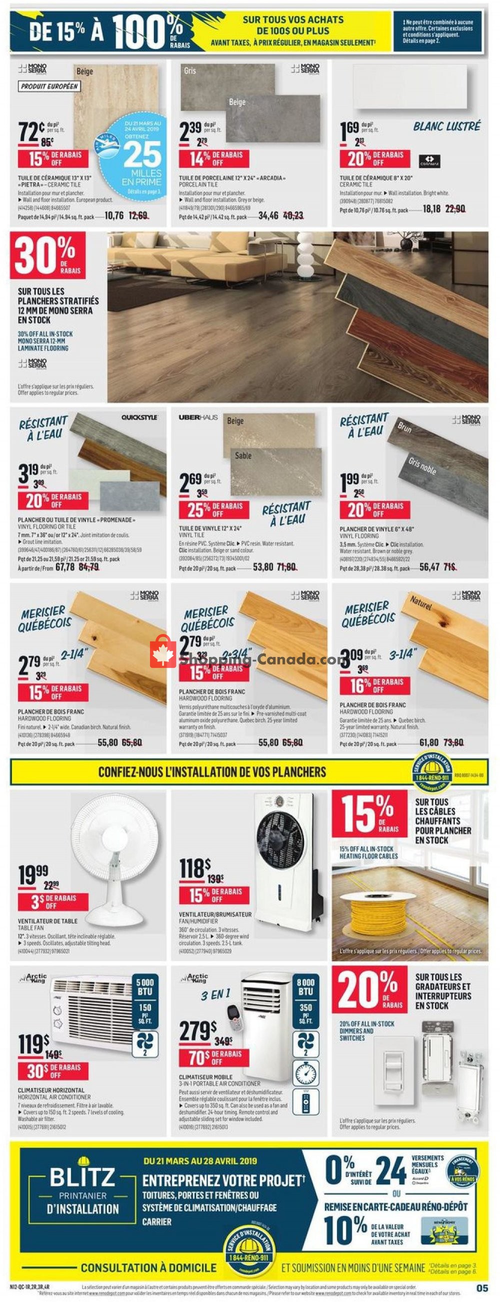 Réno Dépôt flyer from Thursday April 18, 2019 to Wednesday April 24, 2019 - page 5