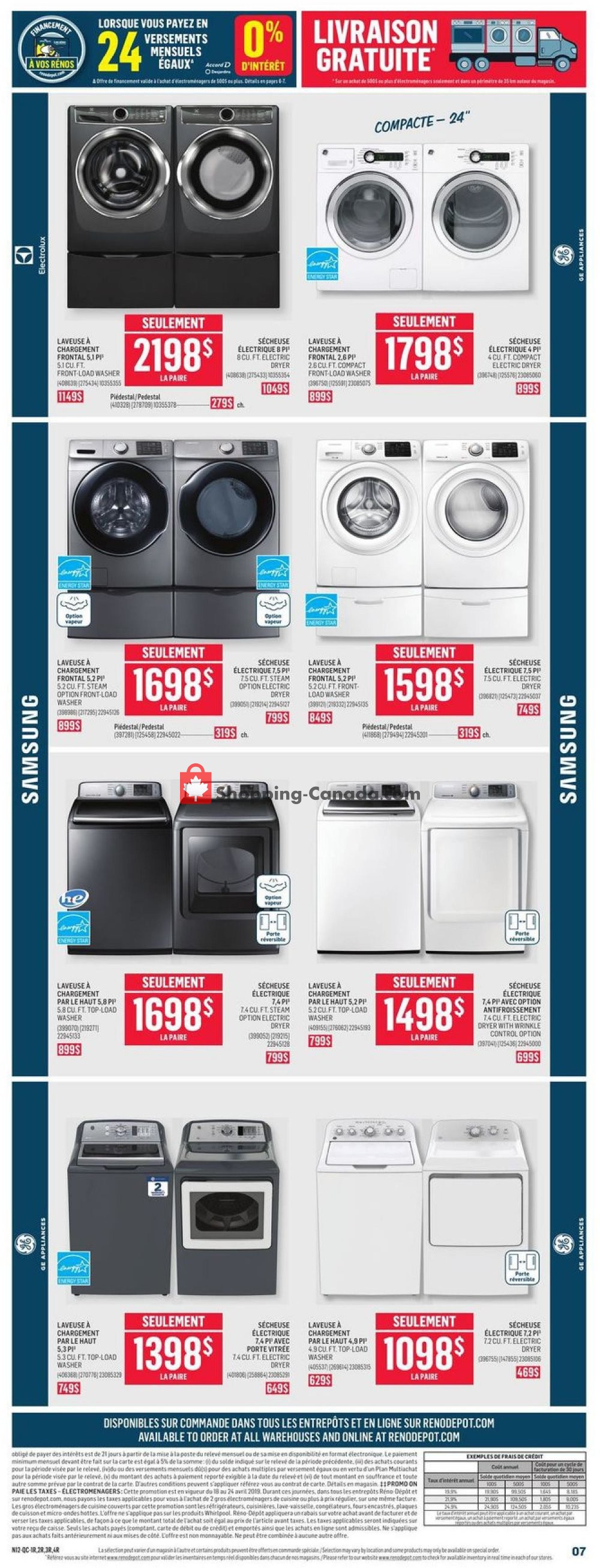 Réno Dépôt flyer from Thursday April 18, 2019 to Wednesday April 24, 2019 - page 7