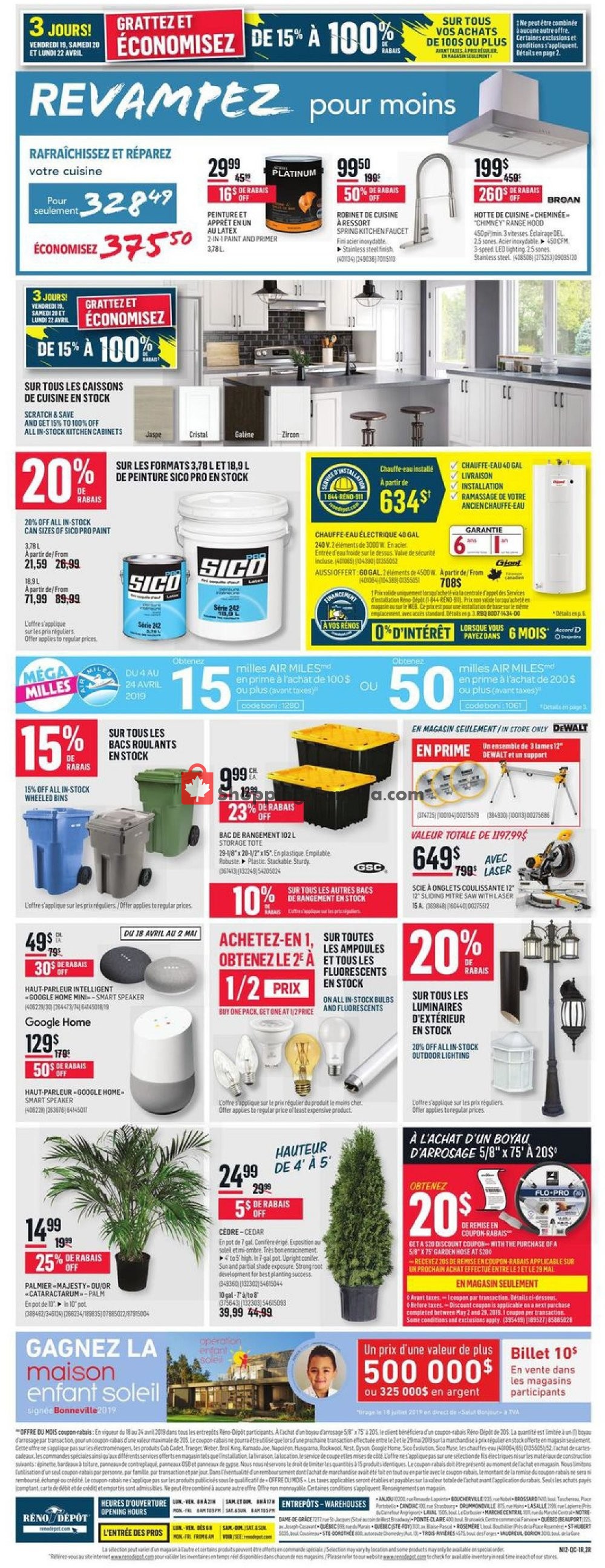 Réno Dépôt flyer from Thursday April 18, 2019 to Wednesday April 24, 2019 - page 8