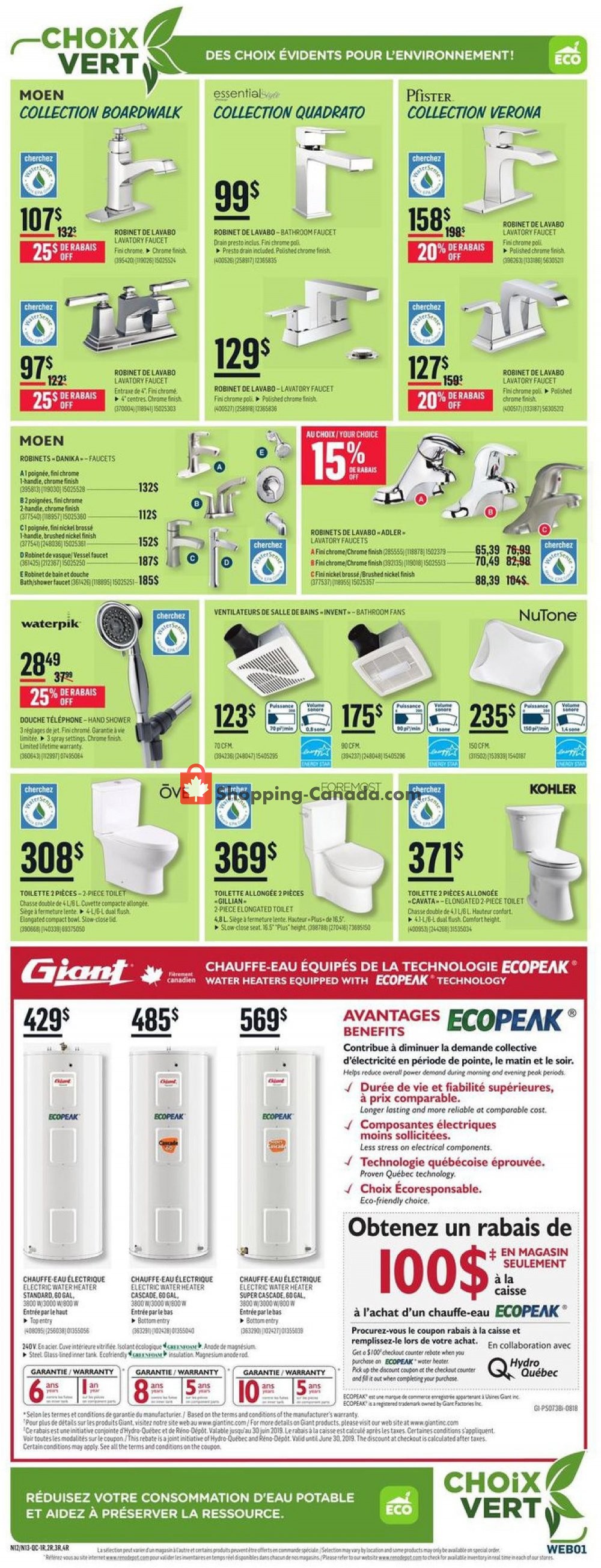 Réno Dépôt flyer from Thursday April 18, 2019 to Wednesday April 24, 2019 - page 9
