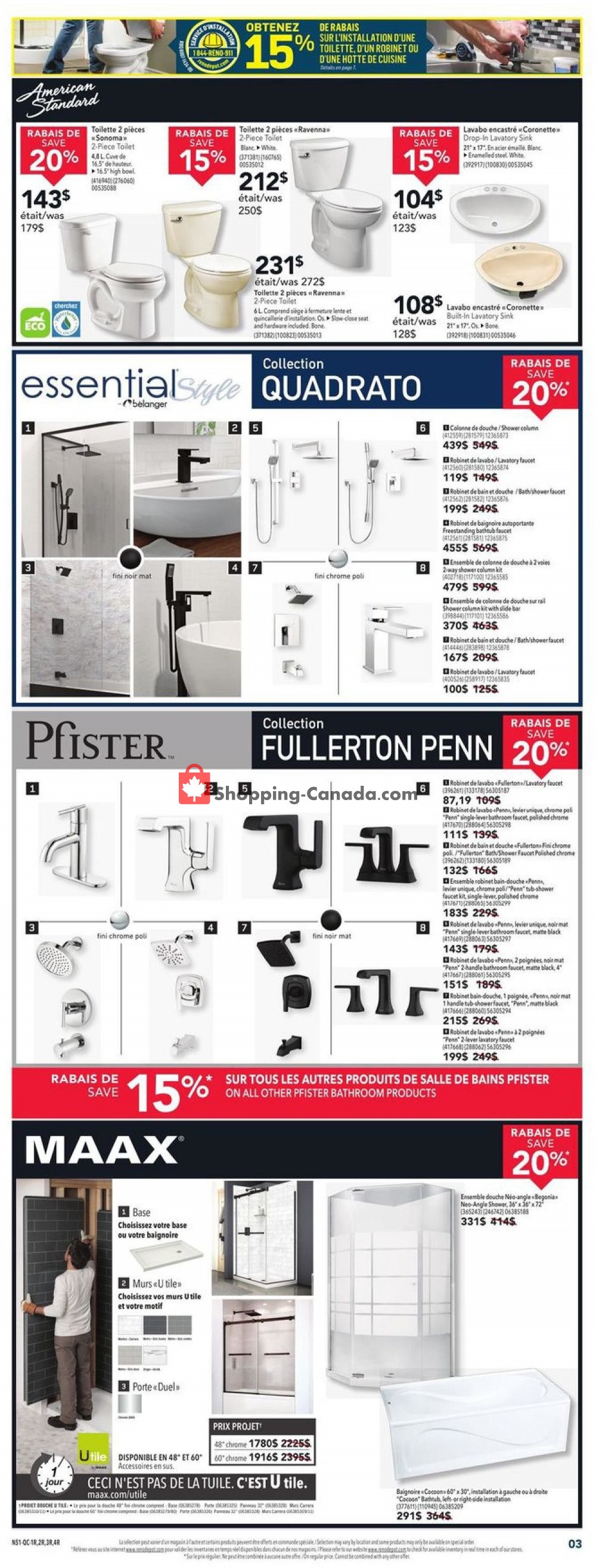 Réno Dépôt flyer from Thursday January 16, 2020 to Wednesday January 22, 2020 - page 3