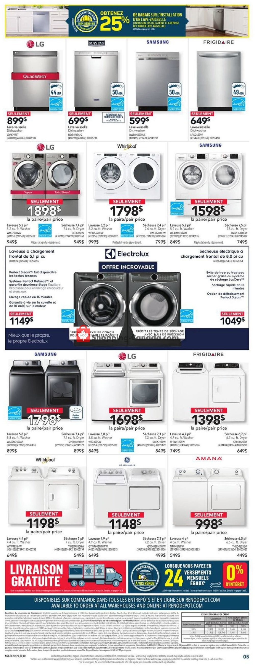 Réno Dépôt flyer from Thursday January 16, 2020 to Wednesday January 22, 2020 - page 5