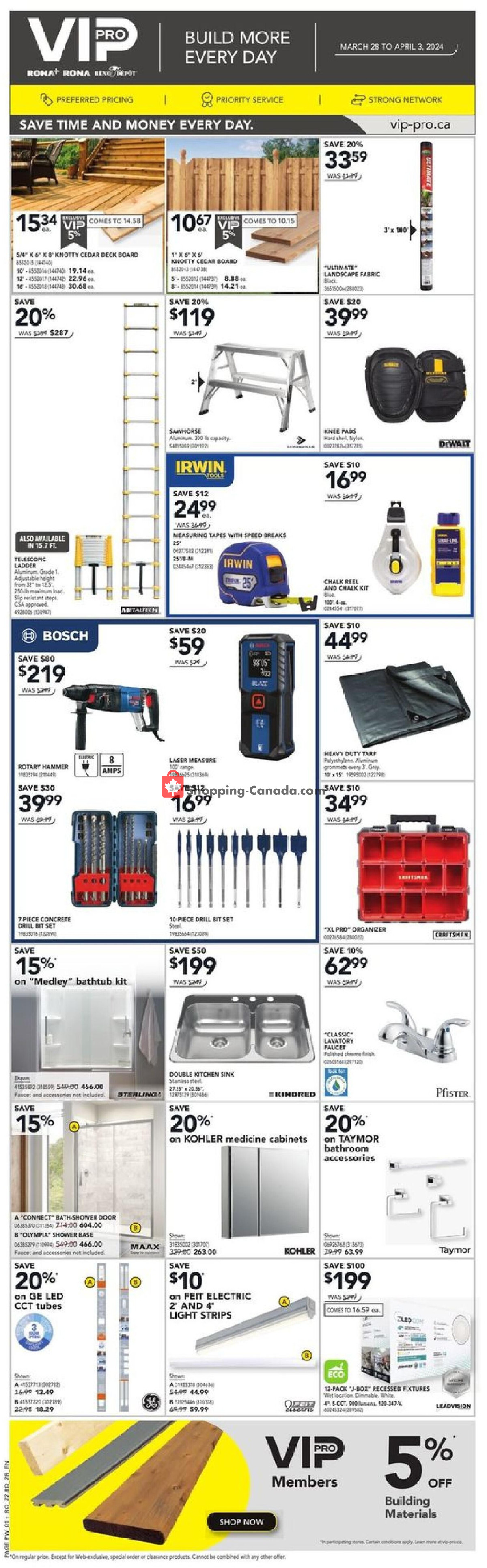 Réno Dépôt flyer from Thursday March 28, 2024 to Wednesday April 3, 2024 - page 13