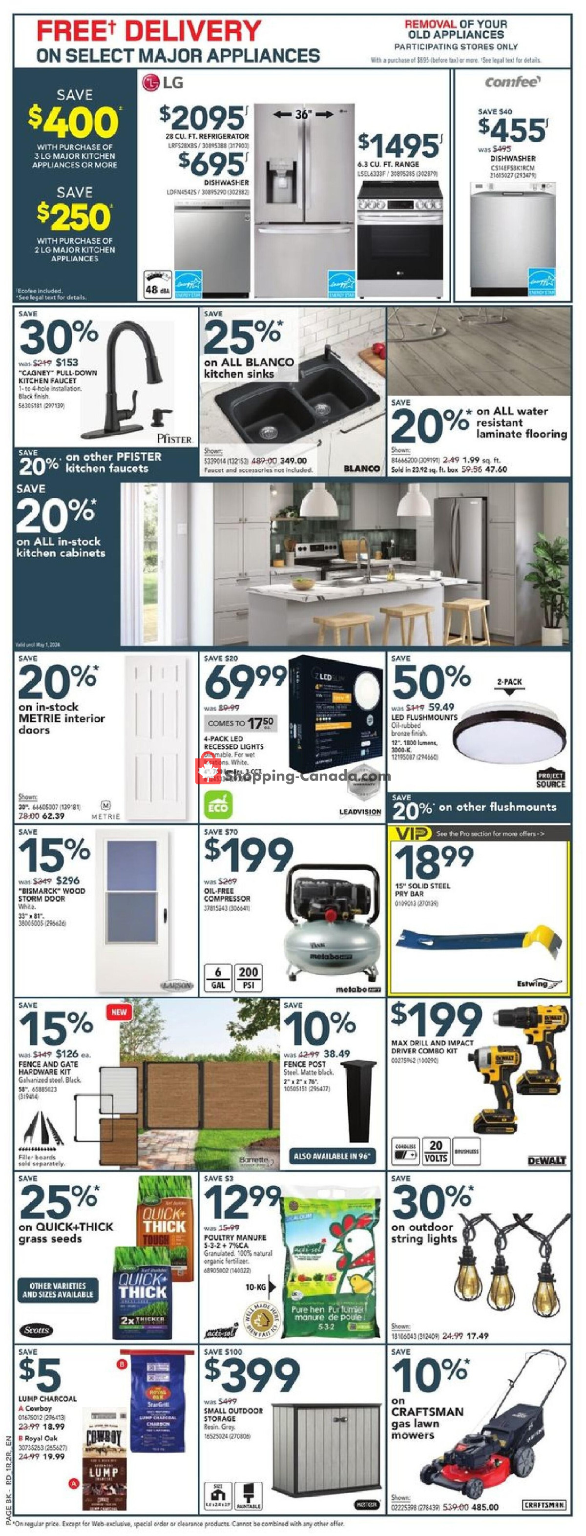 Réno Dépôt flyer from Thursday March 28, 2024 to Wednesday April 3, 2024 - page 2