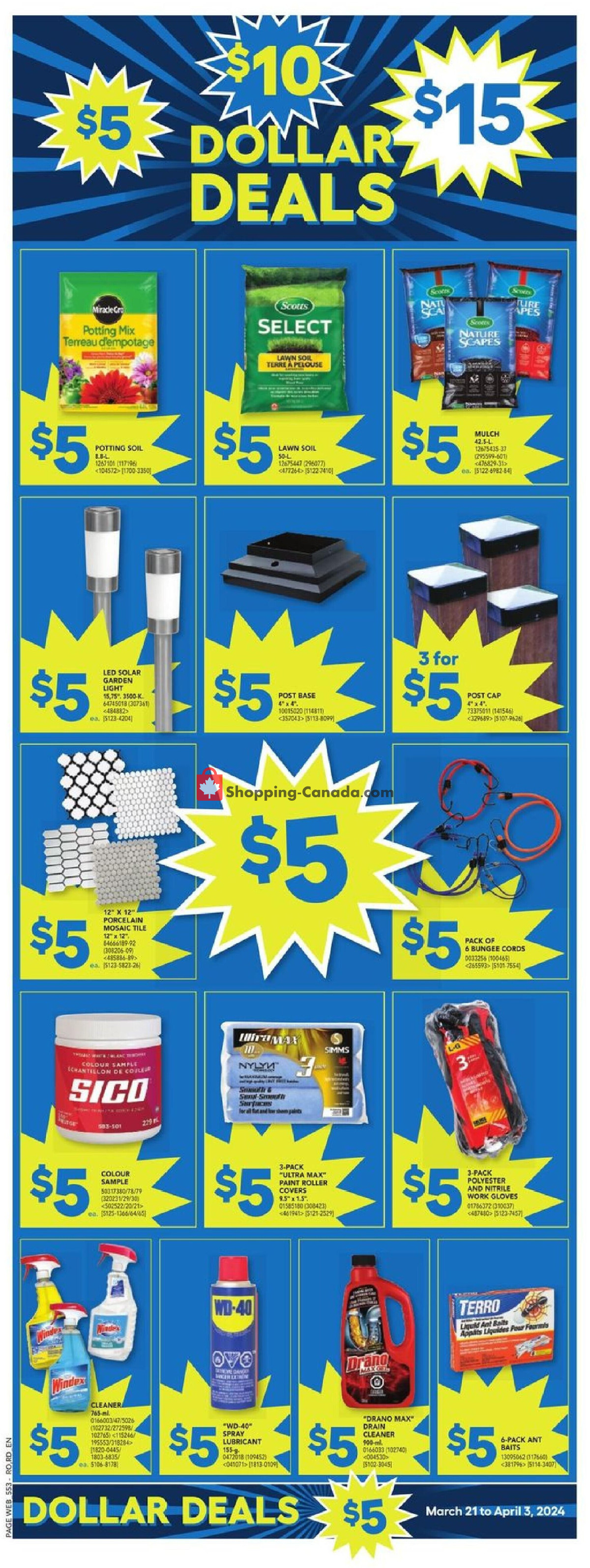 Réno Dépôt flyer from Thursday March 28, 2024 to Wednesday April 3, 2024 - page 3