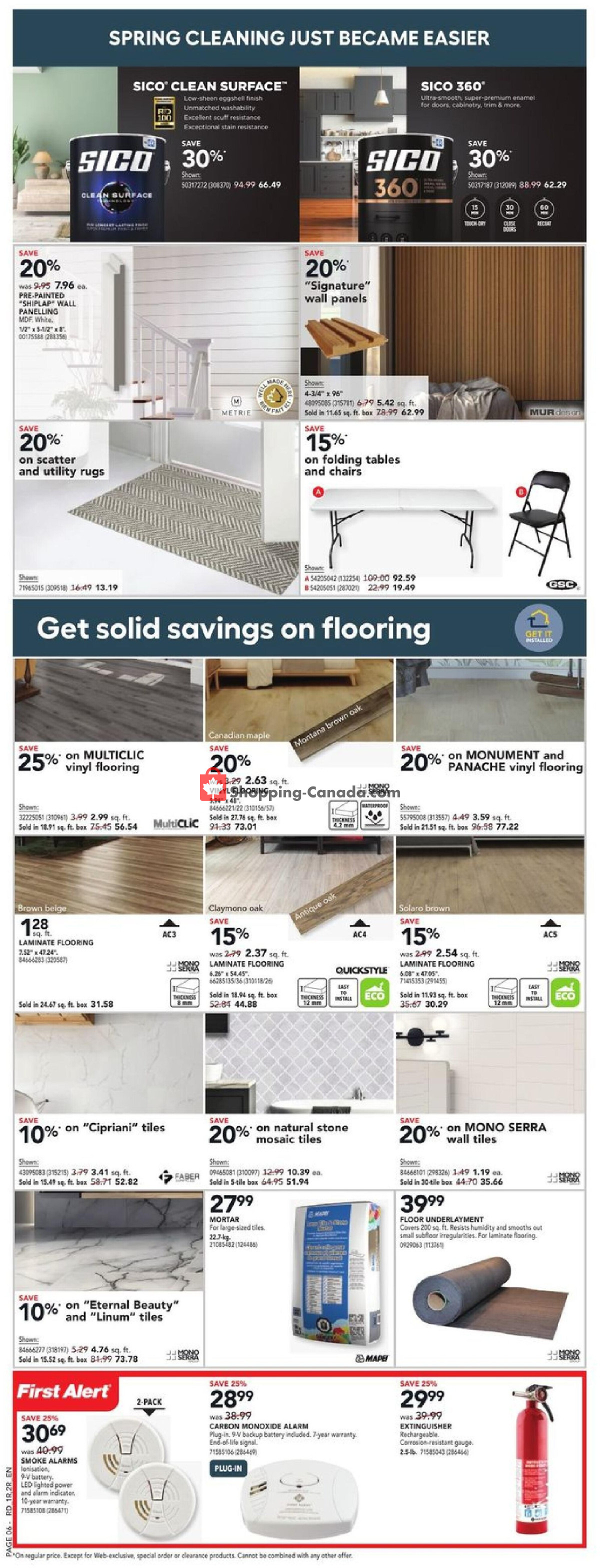 Réno Dépôt flyer from Thursday March 28, 2024 to Wednesday April 3, 2024 - page 9