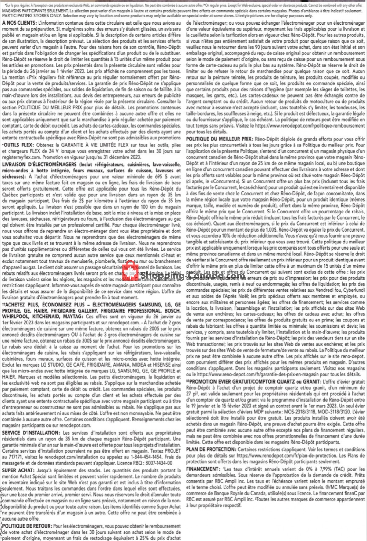 Réno Dépôt flyer from Thursday January 26, 2023 to Wednesday February 1, 2023 - page 11