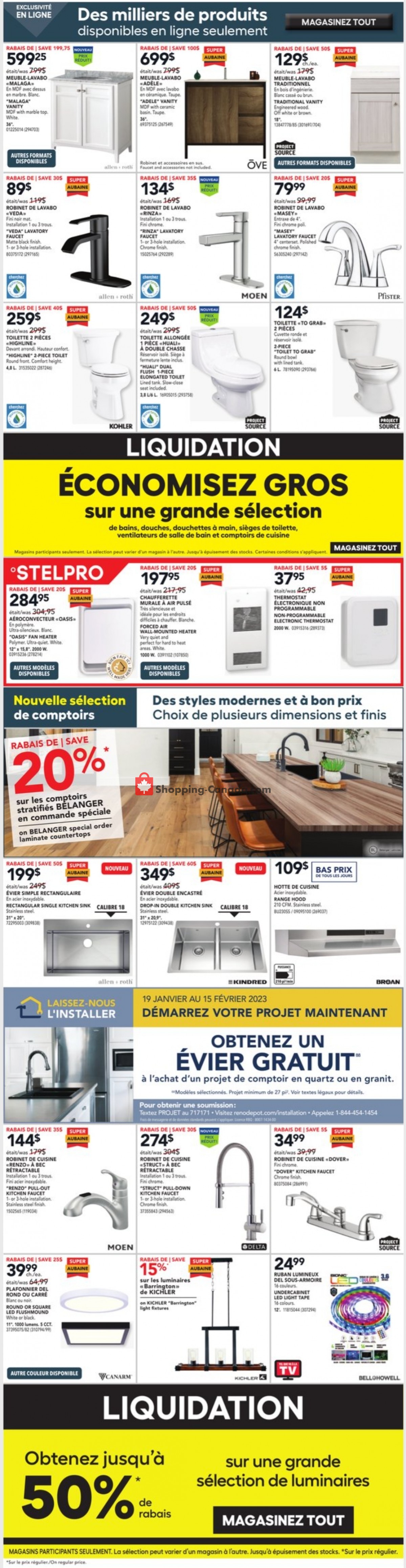 Réno Dépôt flyer from Thursday January 26, 2023 to Wednesday February 1, 2023 - page 5