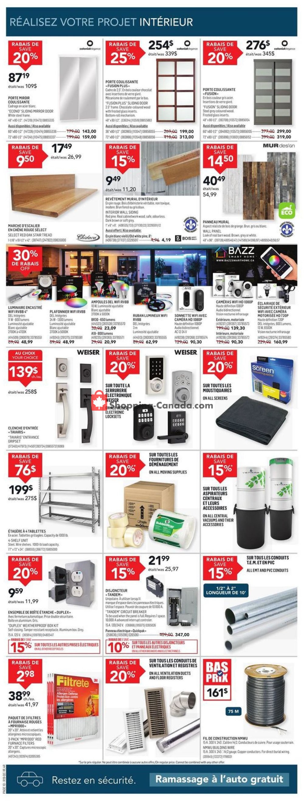 Réno Dépôt flyer from Thursday June 4, 2020 to Wednesday June 10, 2020 - page 10