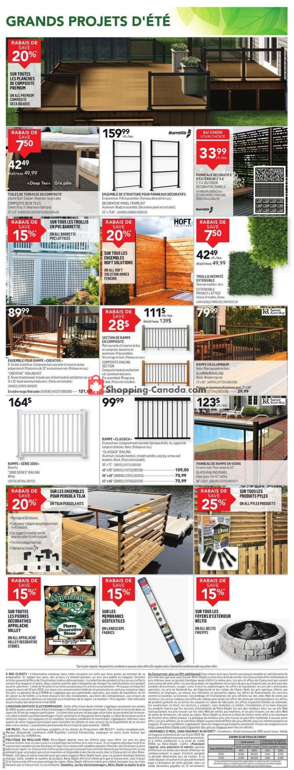 Réno Dépôt flyer from Thursday June 4, 2020 to Wednesday June 10, 2020 - page 2