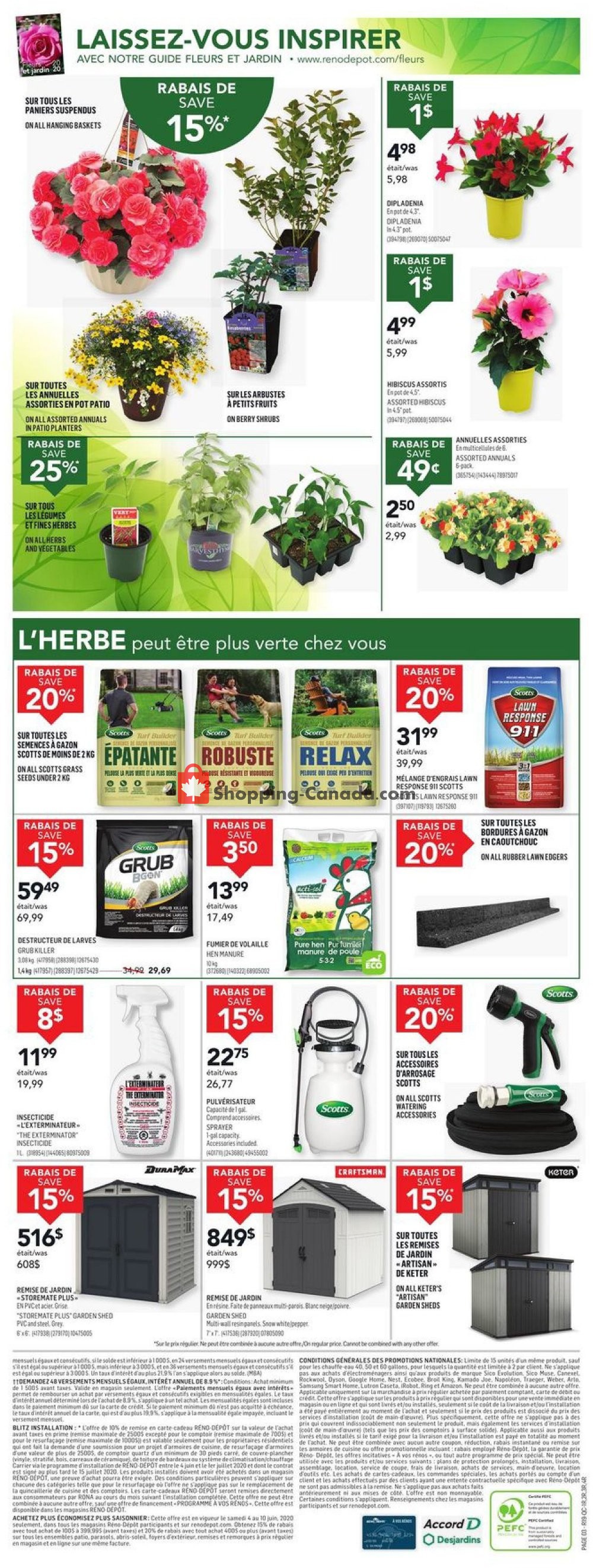 Réno Dépôt flyer from Thursday June 4, 2020 to Wednesday June 10, 2020 - page 3