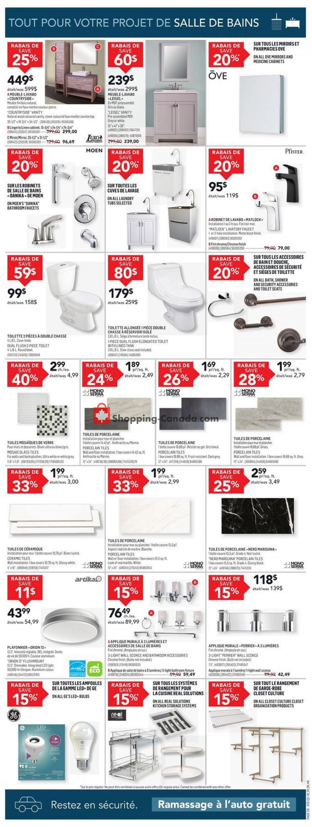 Réno Dépôt flyer from Thursday June 4, 2020 to Wednesday June 10, 2020 - page 9