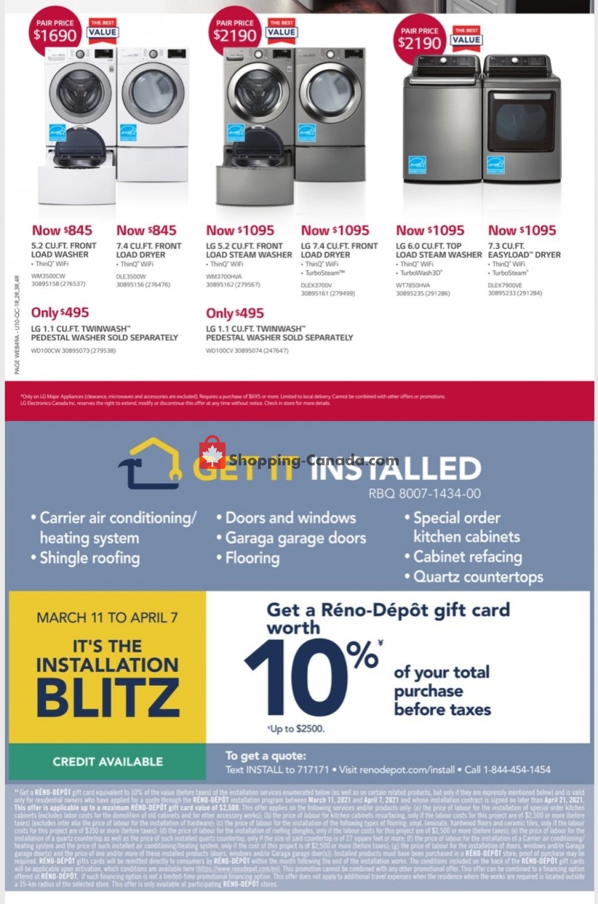 Réno Dépôt flyer from Thursday April 1, 2021 to Wednesday April 7, 2021 - page 10