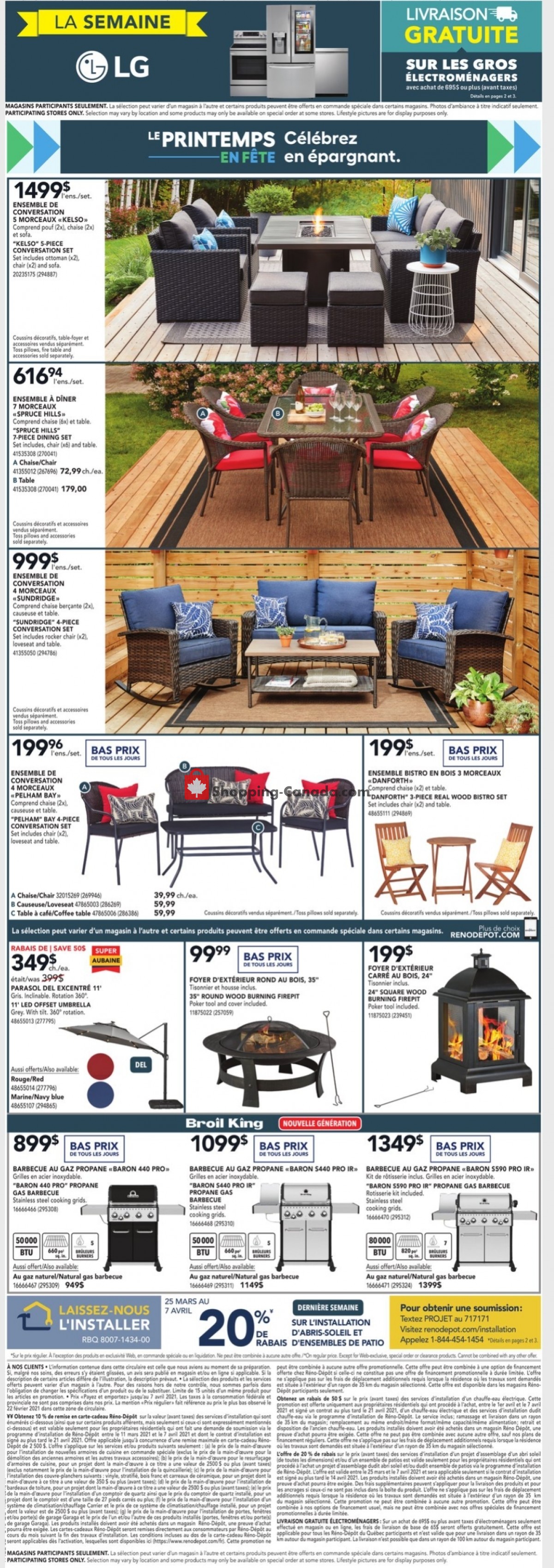 Réno Dépôt flyer from Thursday April 1, 2021 to Wednesday April 7, 2021 - page 3