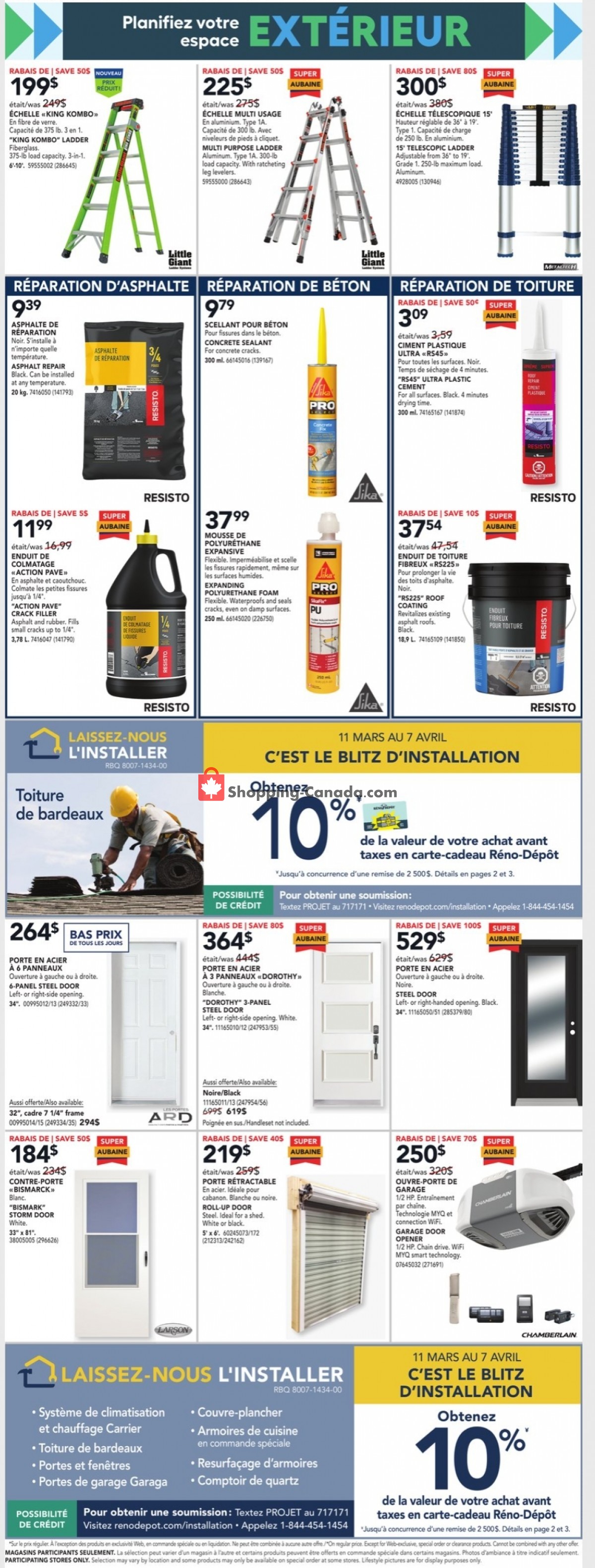 Réno Dépôt flyer from Thursday April 1, 2021 to Wednesday April 7, 2021 - page 8