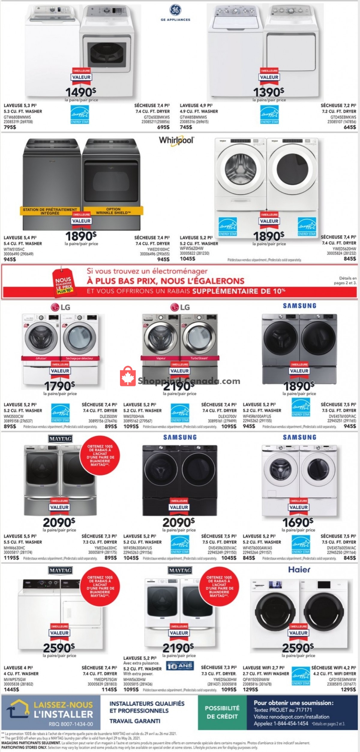 Réno Dépôt flyer from Thursday April 29, 2021 to Wednesday May 5, 2021 - page 12