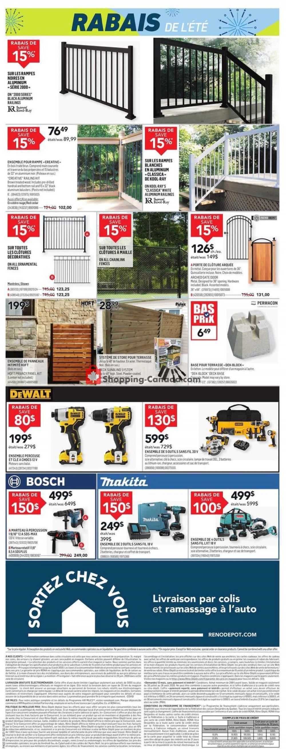 Réno Dépôt flyer from Thursday July 30, 2020 to Wednesday August 5, 2020 - page 3