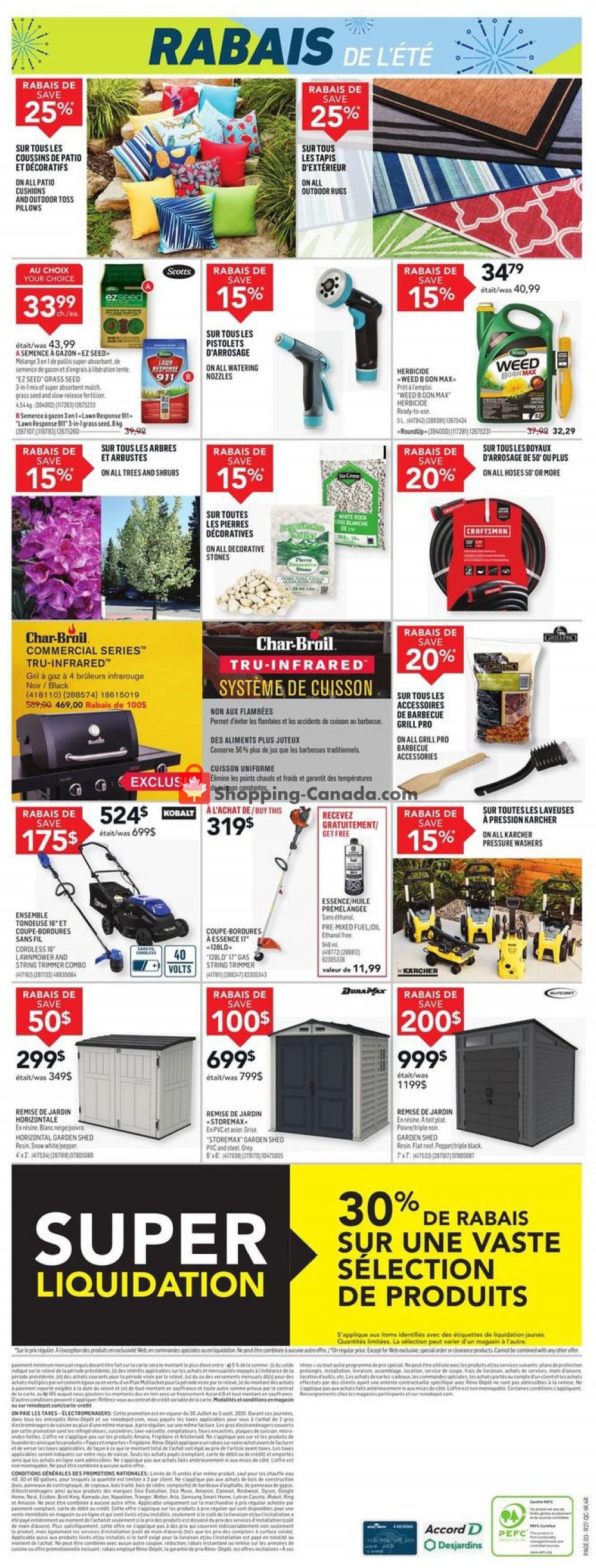 Réno Dépôt flyer from Thursday July 30, 2020 to Wednesday August 5, 2020 - page 4