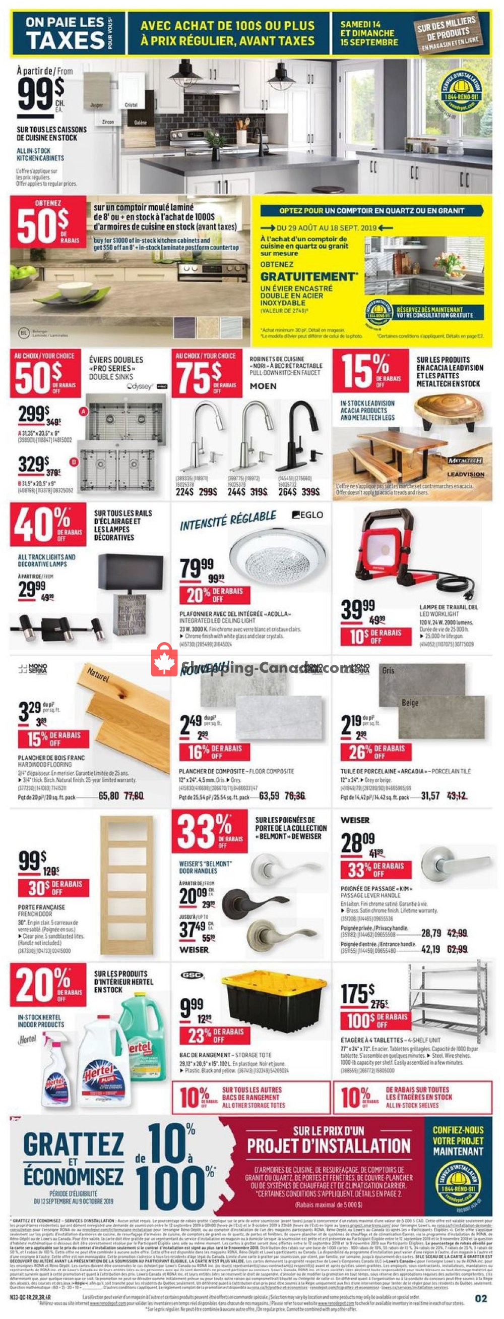 Réno Dépôt flyer from Thursday September 12, 2019 to Wednesday September 18, 2019 - page 3