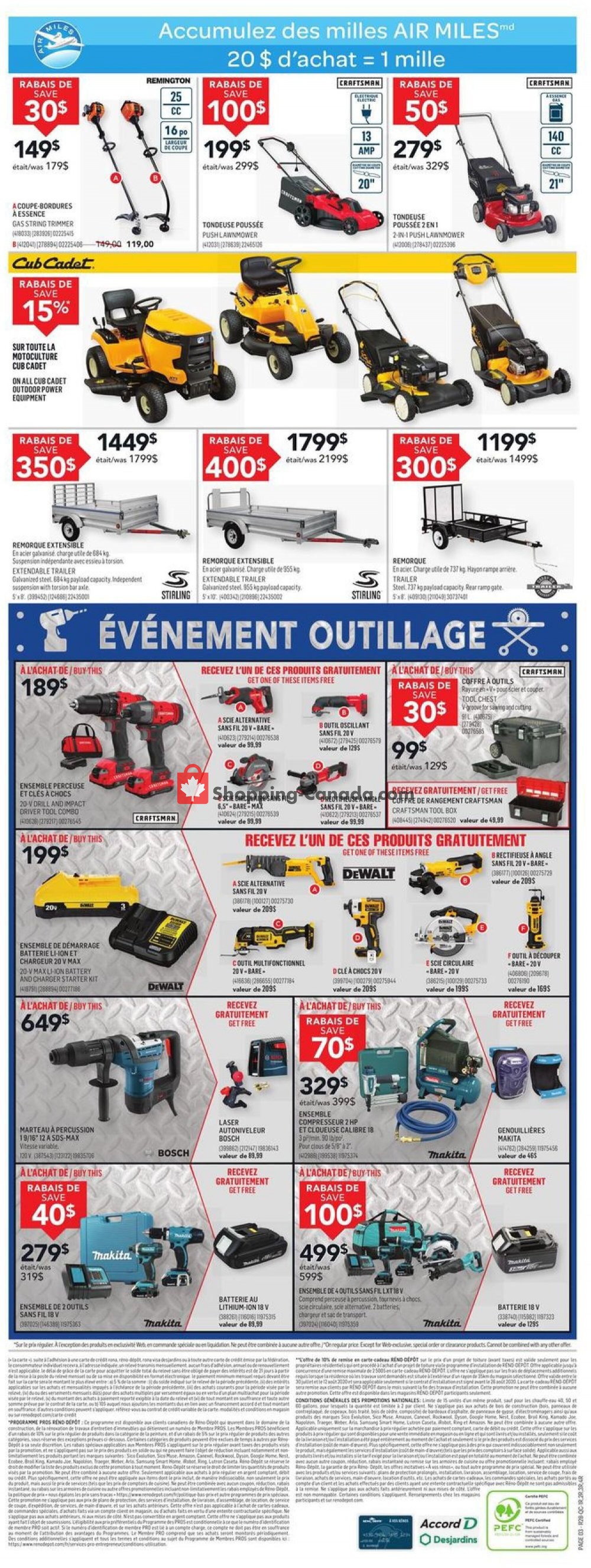 Réno Dépôt flyer from Thursday August 6, 2020 to Wednesday August 12, 2020 - page 3