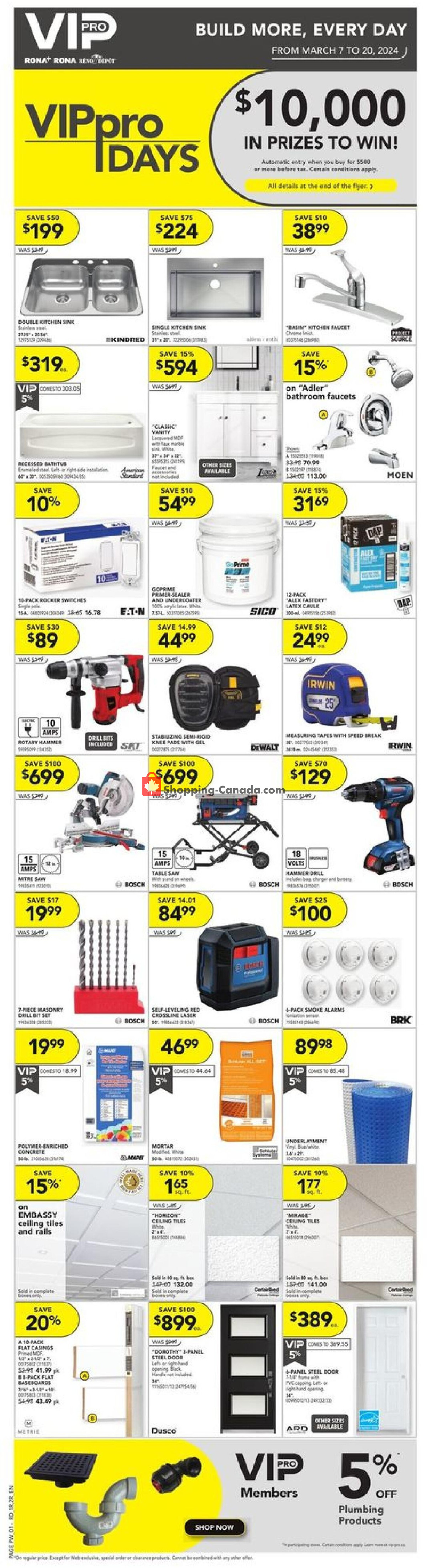 Réno Dépôt flyer from Thursday March 7, 2024 to Wednesday March 20, 2024 - page 10