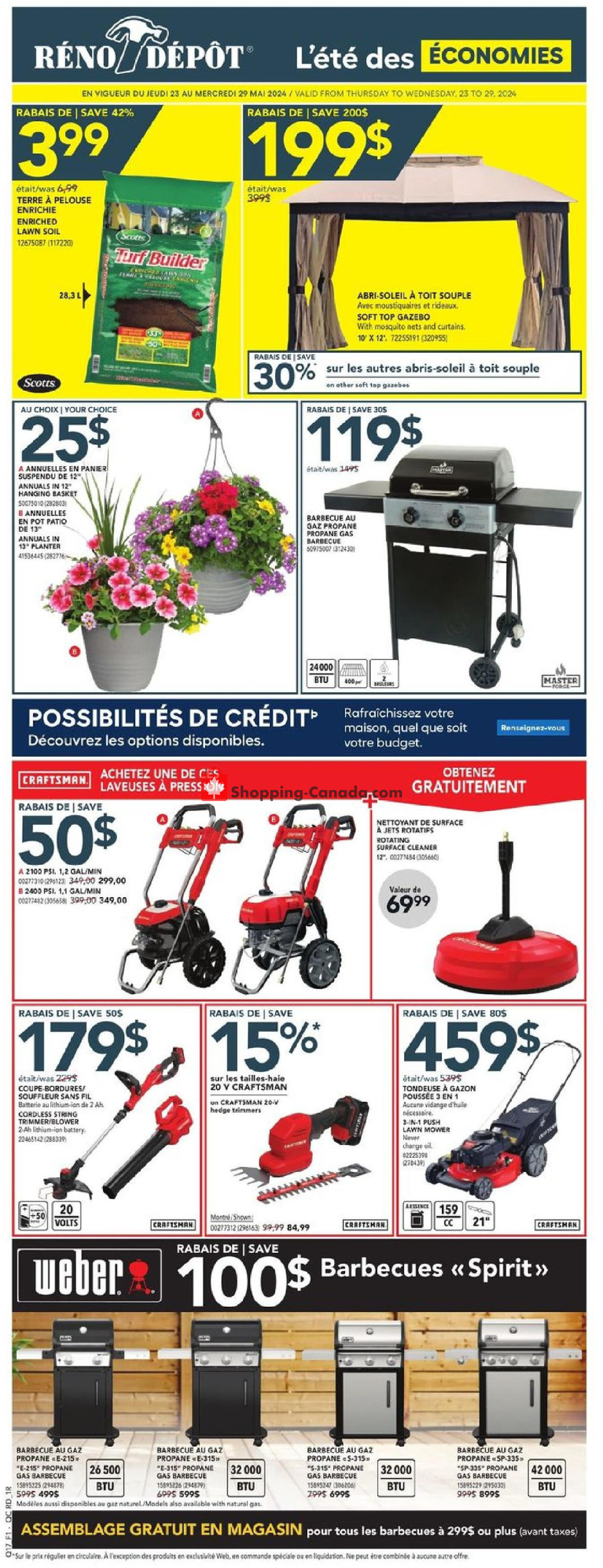 Réno Dépôt flyer from Thursday May 23, 2024 to Wednesday May 29, 2024 - page 2