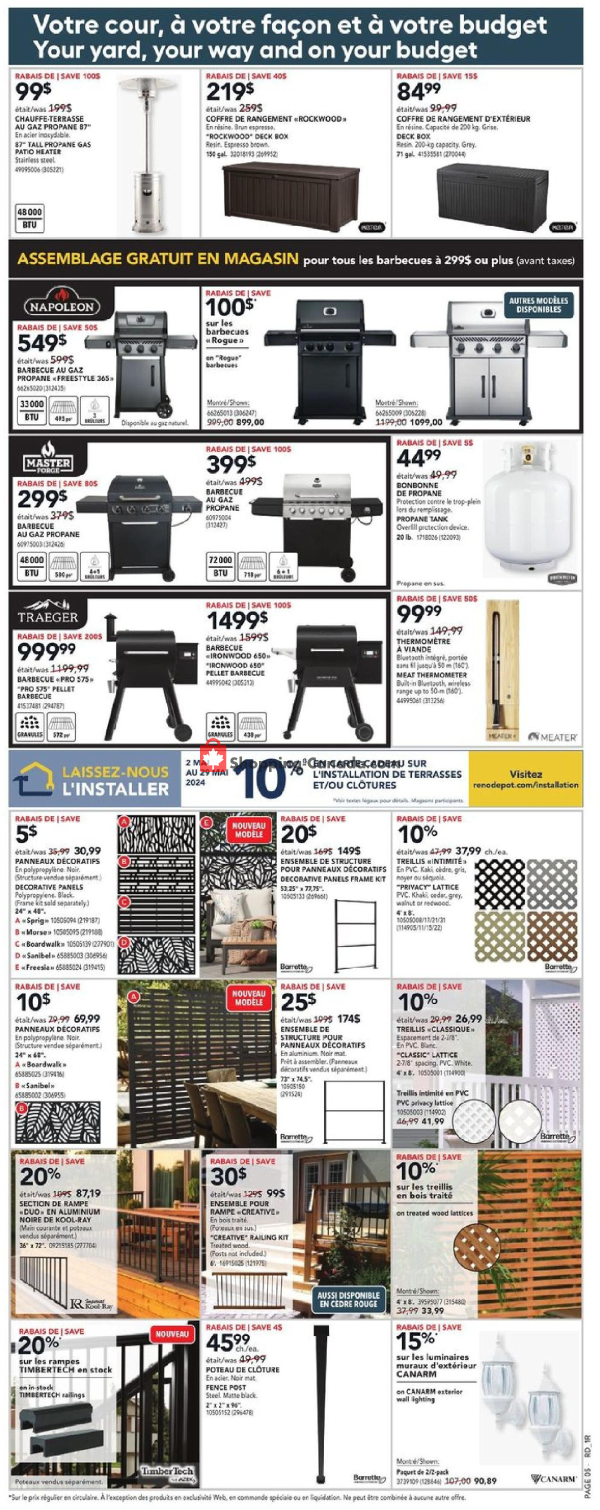 Réno Dépôt flyer from Thursday May 23, 2024 to Wednesday May 29, 2024 - page 8