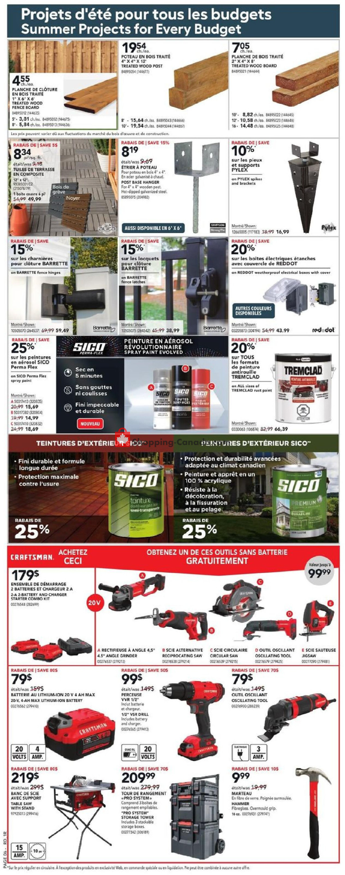 Réno Dépôt flyer from Thursday May 23, 2024 to Wednesday May 29, 2024 - page 9