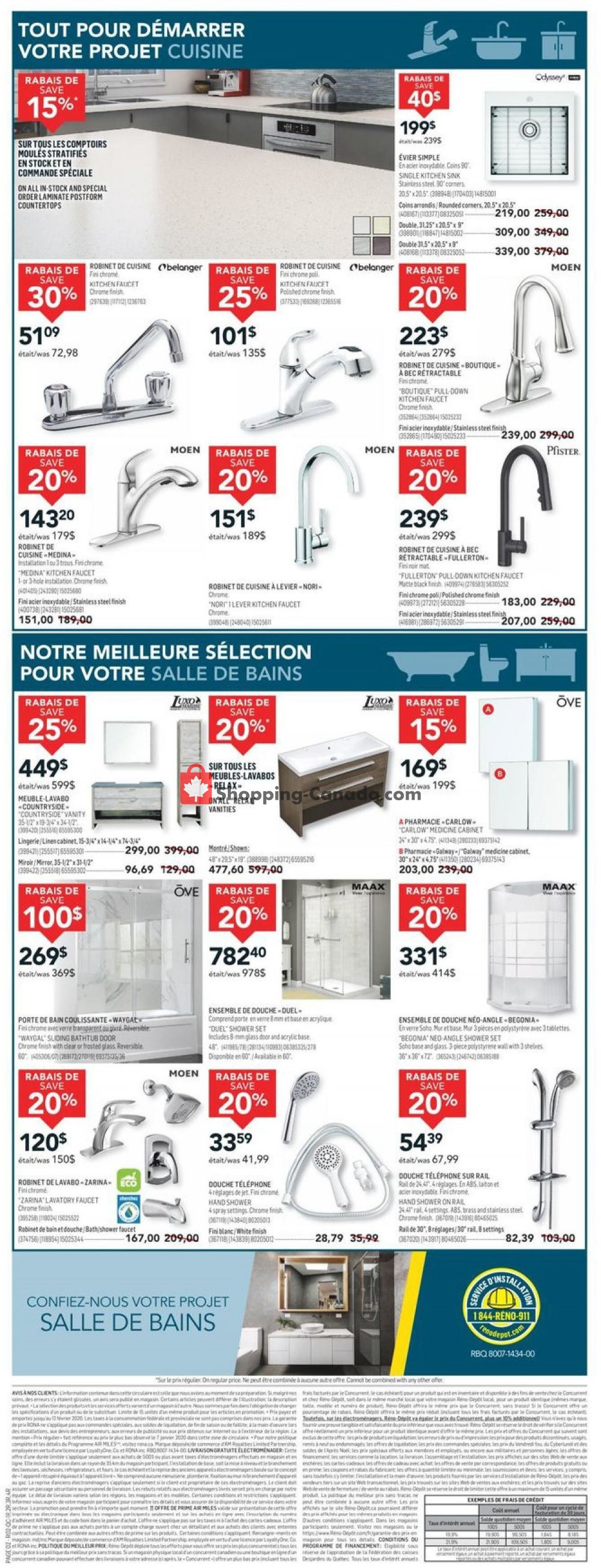 Réno Dépôt flyer from Thursday February 6, 2020 to Wednesday February 12, 2020 - page 2