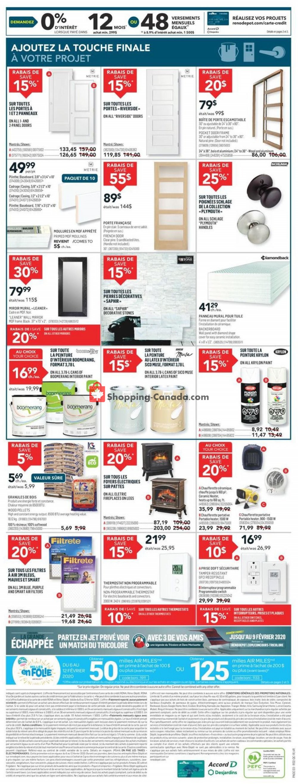 Réno Dépôt flyer from Thursday February 6, 2020 to Wednesday February 12, 2020 - page 3