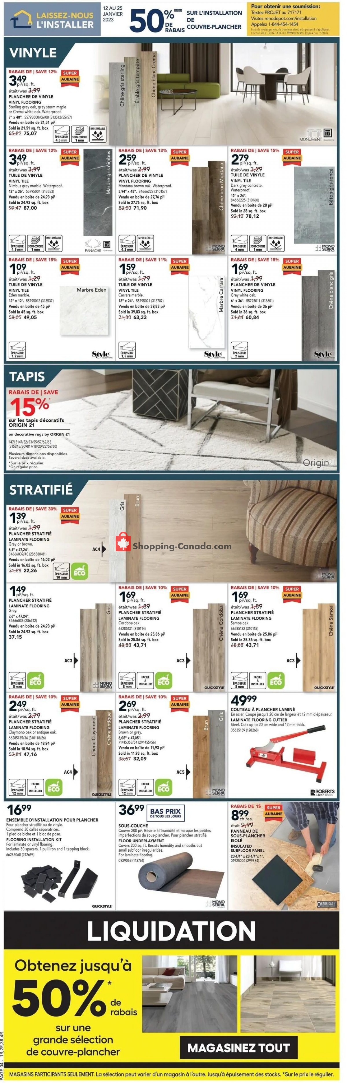 Réno Dépôt flyer from Thursday January 19, 2023 to Wednesday January 25, 2023 - page 5