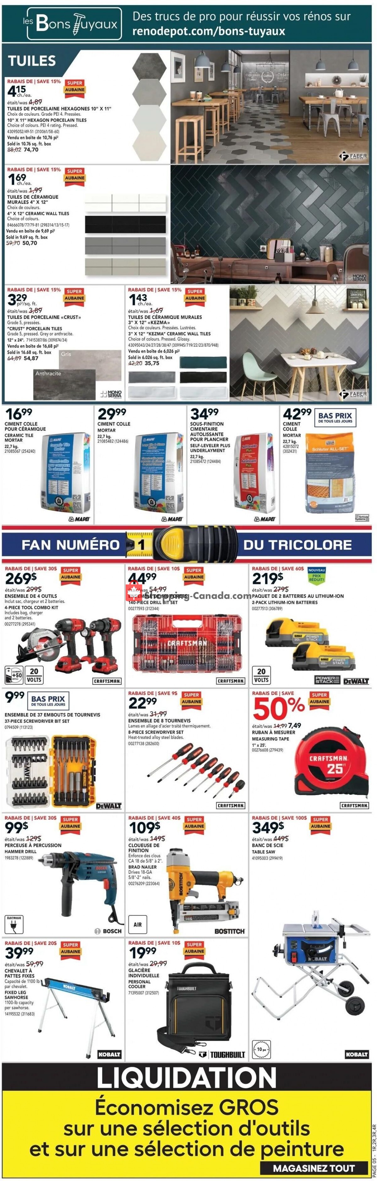 Réno Dépôt flyer from Thursday January 19, 2023 to Wednesday January 25, 2023 - page 6