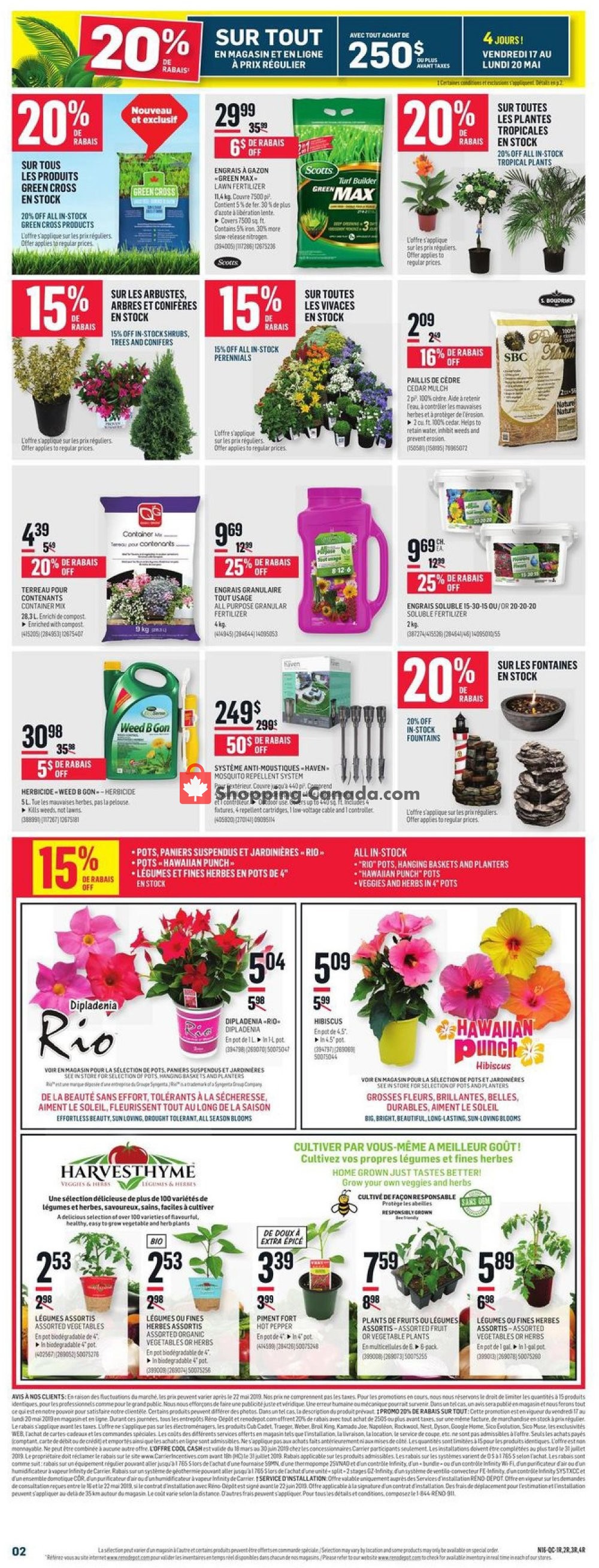 Réno Dépôt flyer from Thursday May 16, 2019 to Wednesday May 22, 2019 - page 2