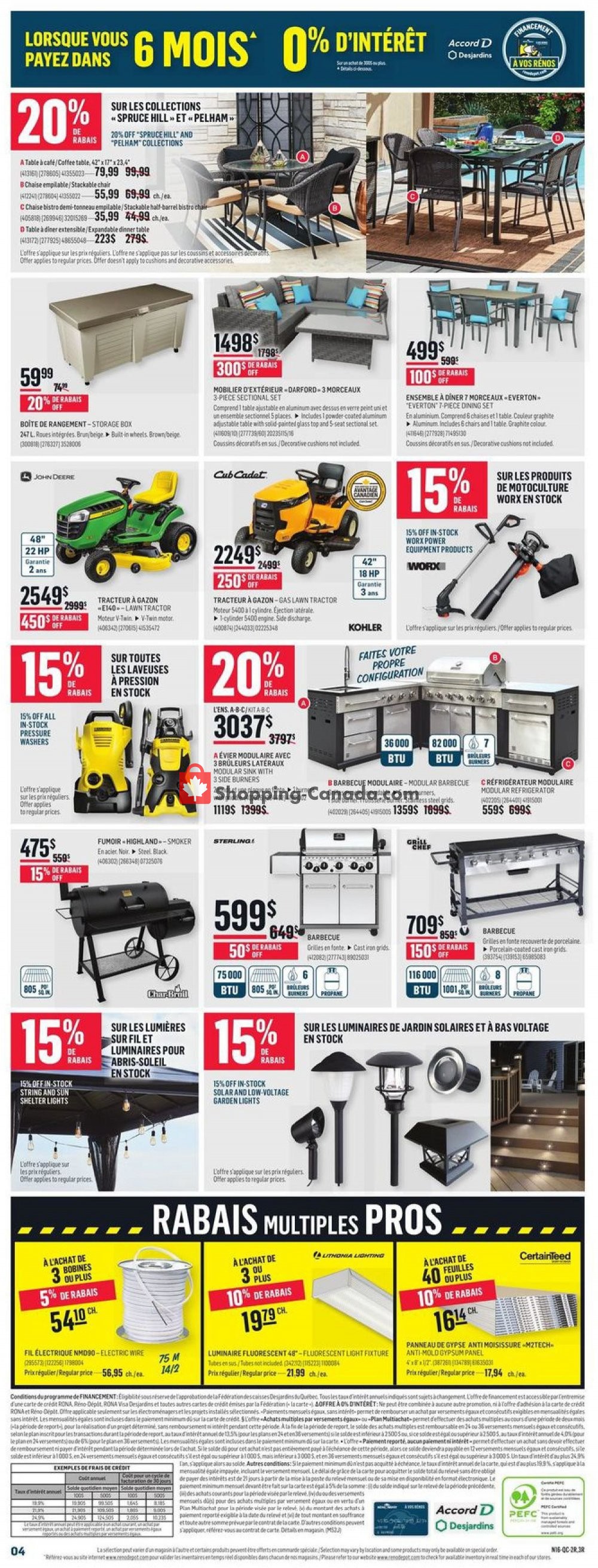 Réno Dépôt flyer from Thursday May 16, 2019 to Wednesday May 22, 2019 - page 4