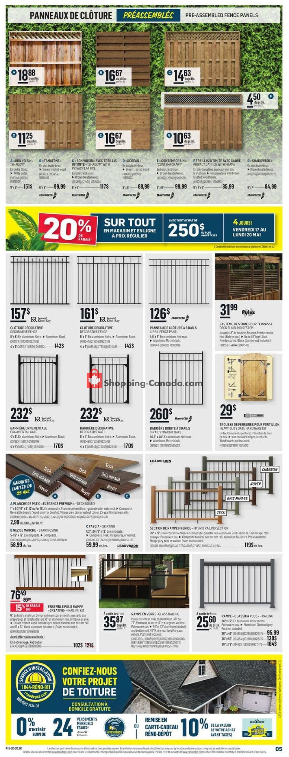 Réno Dépôt flyer from Thursday May 16, 2019 to Wednesday May 22, 2019 - page 5