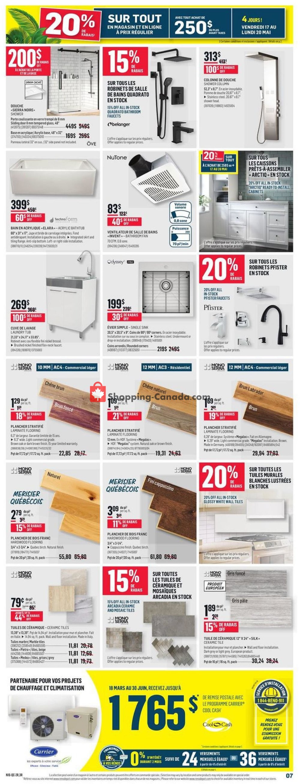 Réno Dépôt flyer from Thursday May 16, 2019 to Wednesday May 22, 2019 - page 7