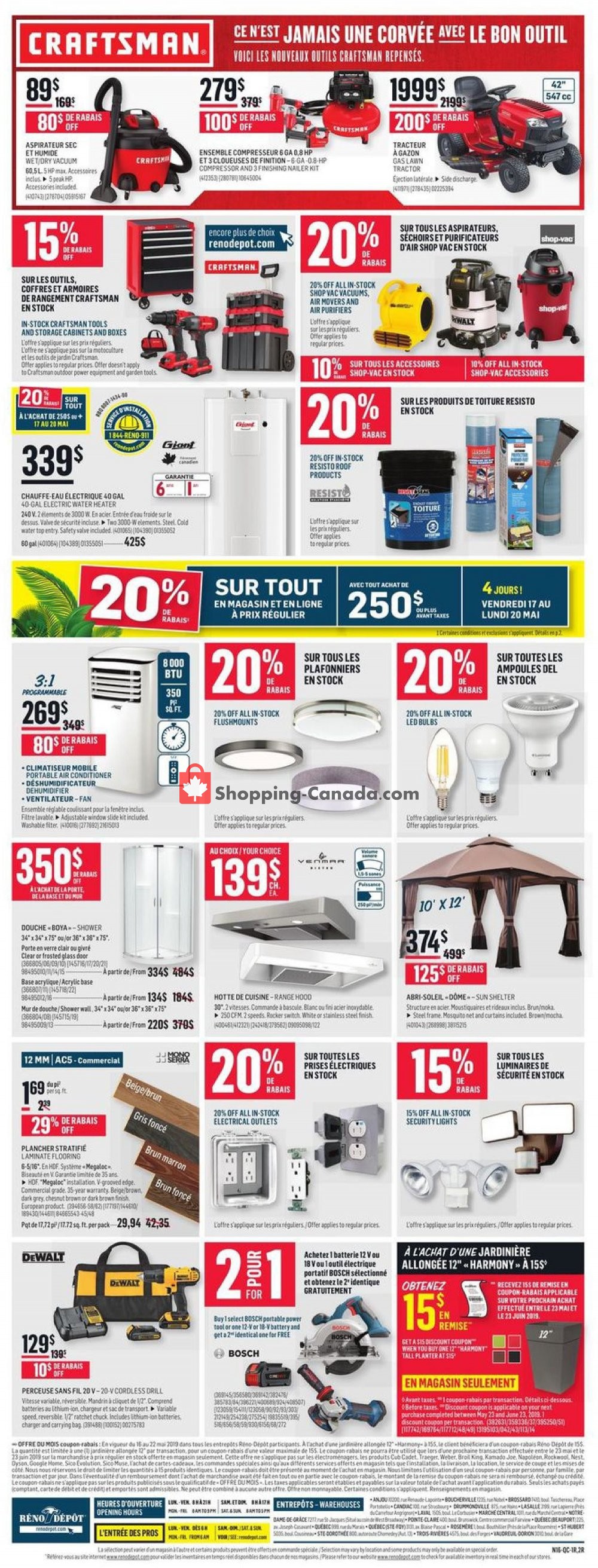 Réno Dépôt flyer from Thursday May 16, 2019 to Wednesday May 22, 2019 - page 8