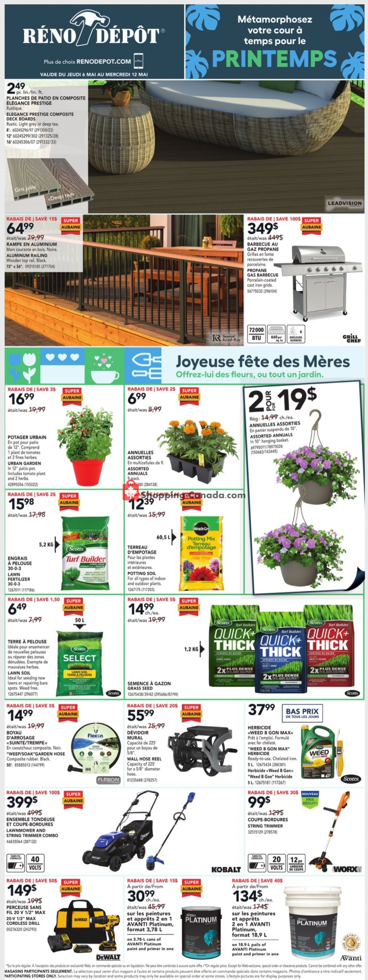 Réno Dépôt flyer from Thursday May 6, 2021 to Wednesday May 12, 2021 - page 1
