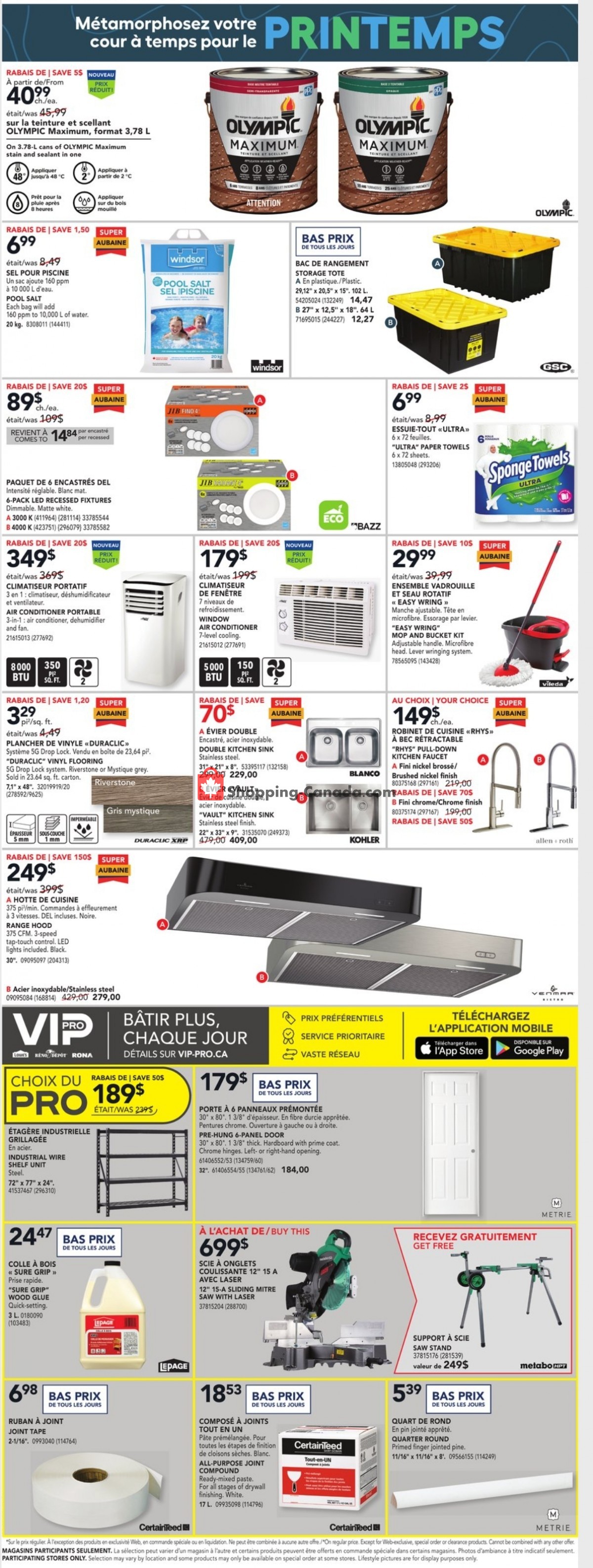 Réno Dépôt flyer from Thursday May 6, 2021 to Wednesday May 12, 2021 - page 2