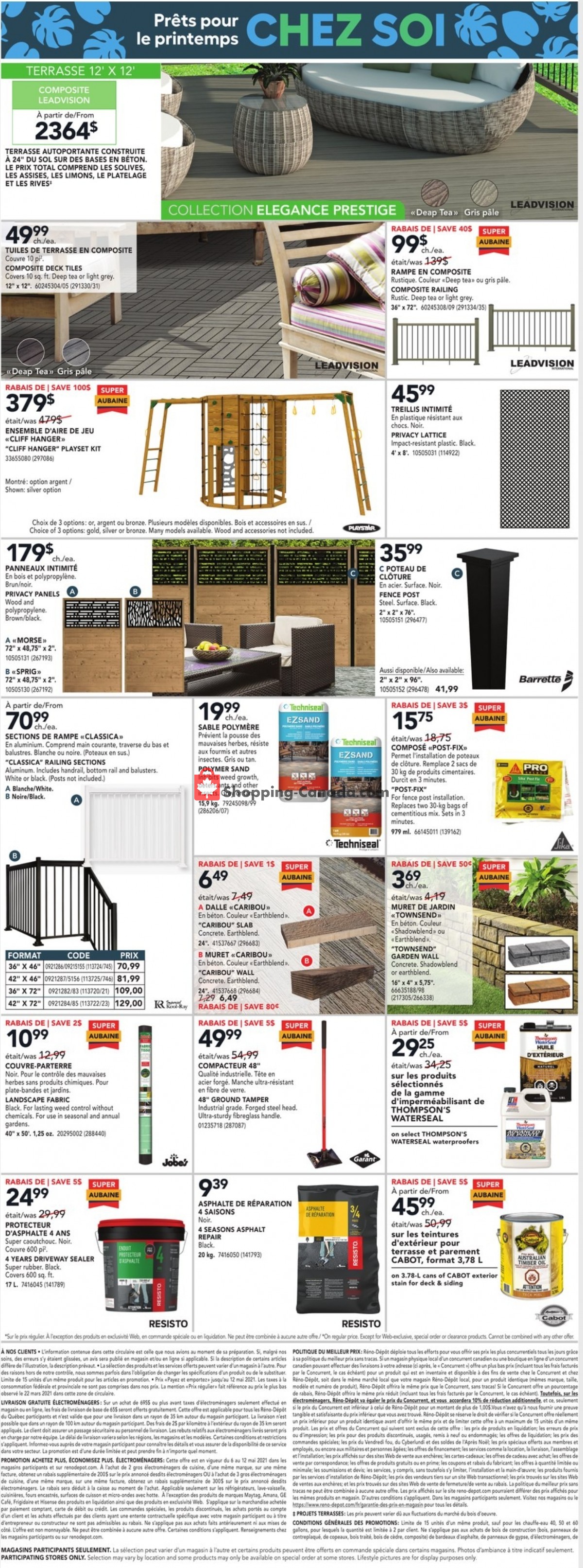 Réno Dépôt flyer from Thursday May 6, 2021 to Wednesday May 12, 2021 - page 3