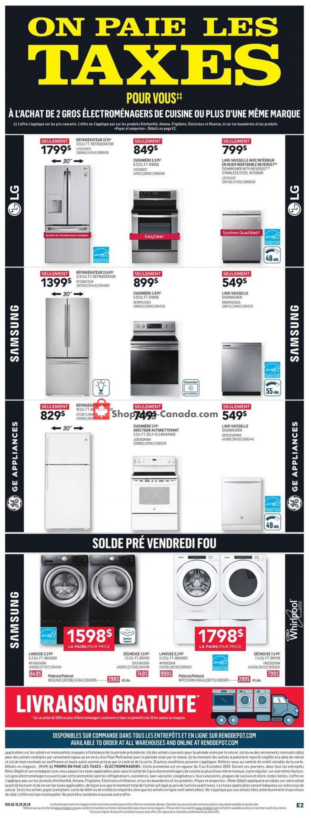 Réno Dépôt flyer from Thursday October 3, 2019 to Wednesday October 9, 2019 - page 5