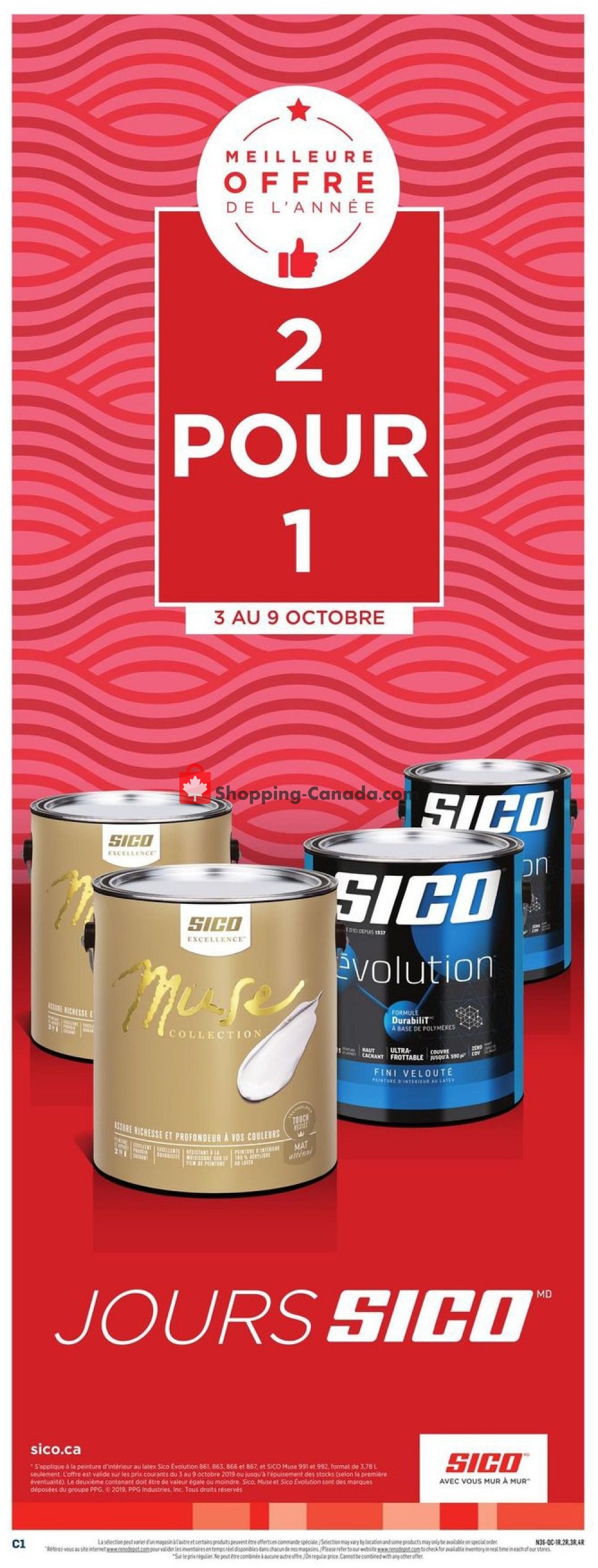 Réno Dépôt flyer from Thursday October 3, 2019 to Wednesday October 9, 2019 - page 6