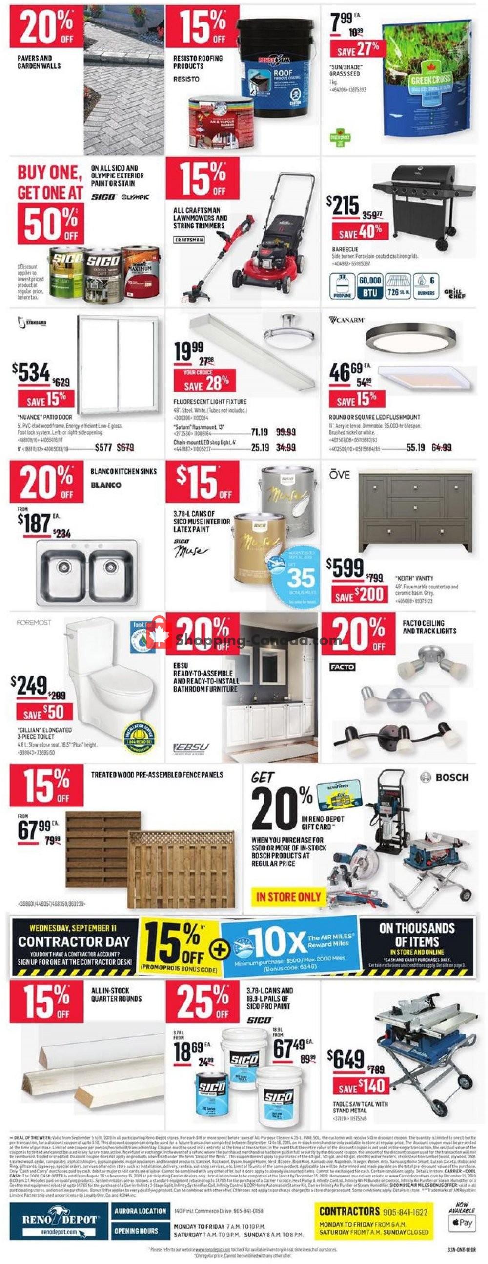 Réno Dépôt flyer from Thursday September 5, 2019 to Wednesday September 11, 2019 - page 4