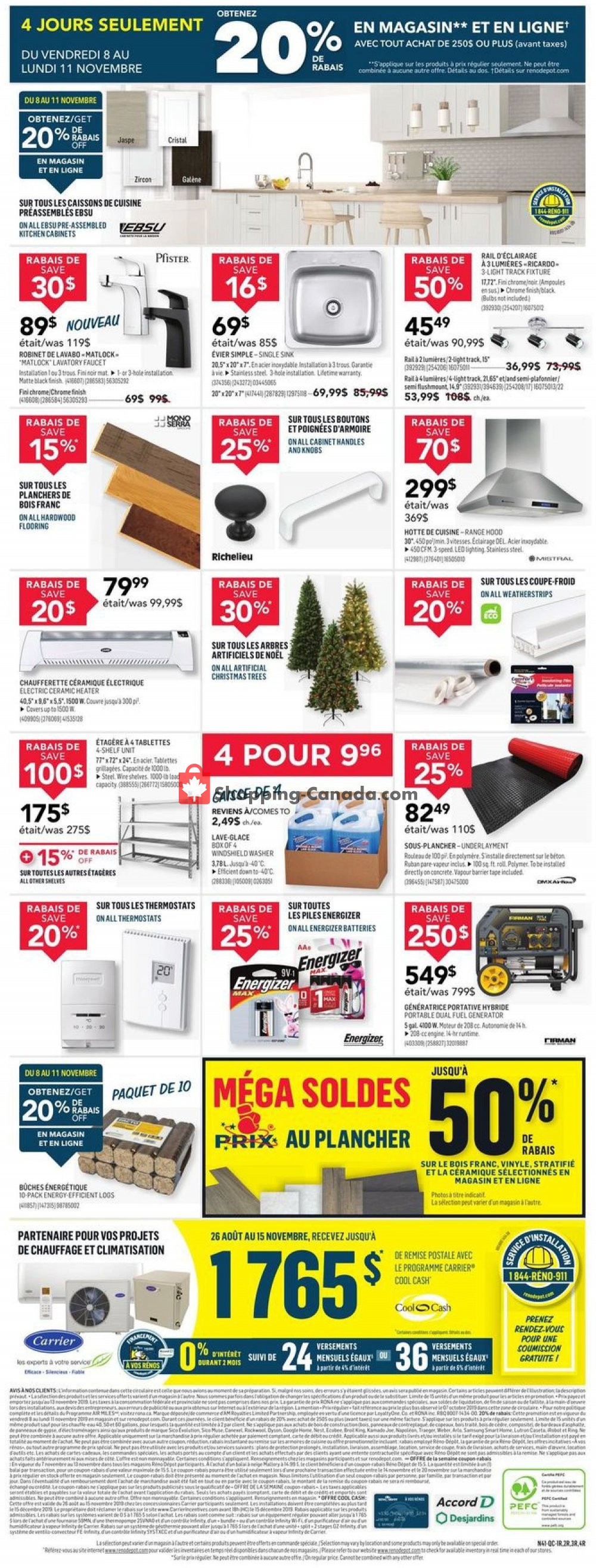 Réno Dépôt flyer from Thursday November 7, 2019 to Wednesday November 13, 2019 - page 6